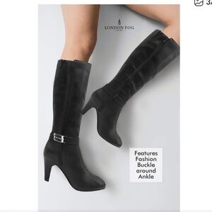 London Fog Women's Black Knee-High Boots. Brand New, Never Worn